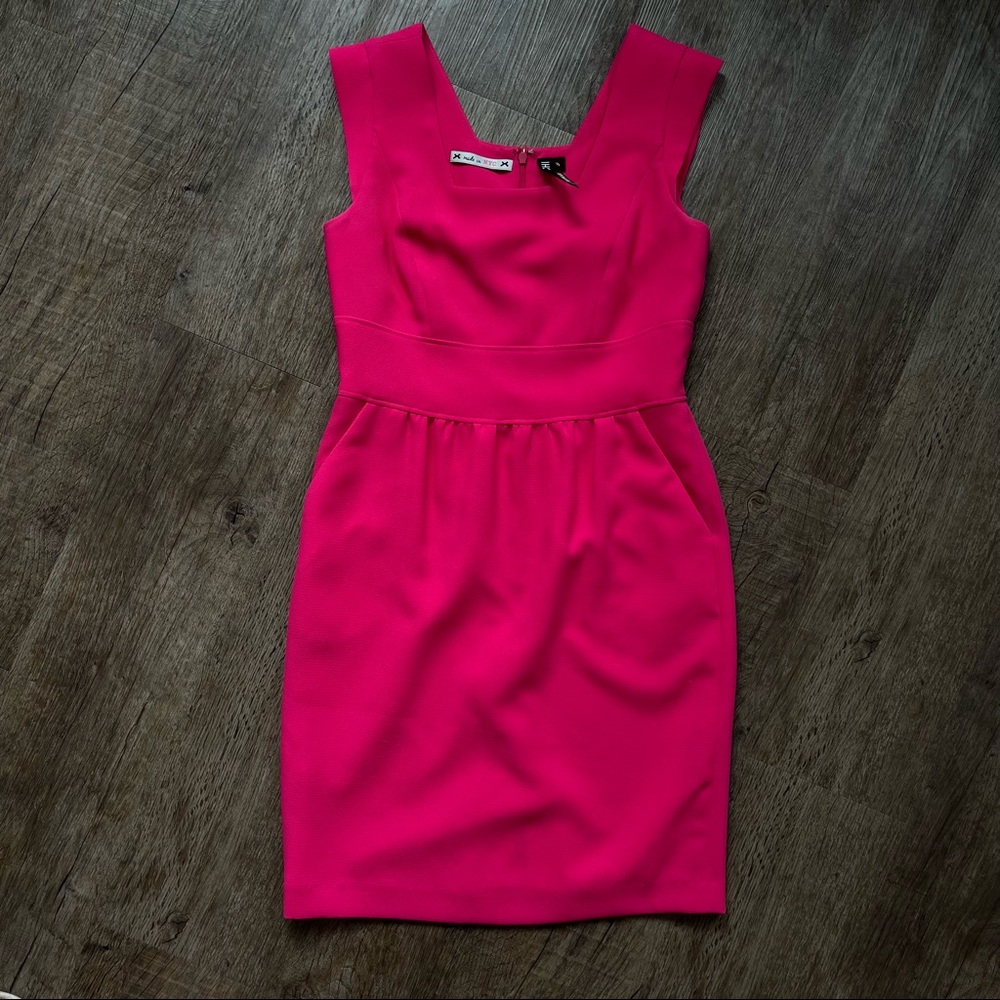 Yoana Baraschi Hot Pink Knee Length Dress - 6